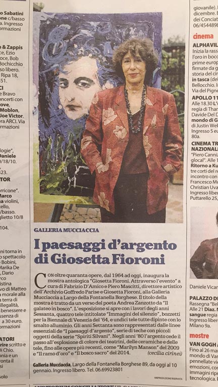 Giosetta Fioroni | Attraverso l'evento, PRESS