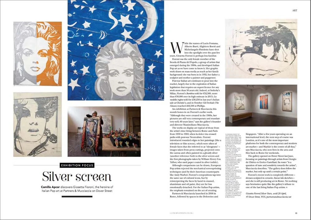 Giosetta Fioroni | Silver Years, PRESS