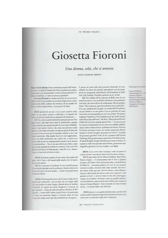 Giosetta Fioroni | Silver Years, PRESS