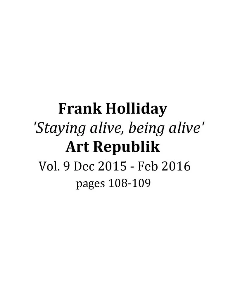 Frank Holliday - Media Coverage - PRESS