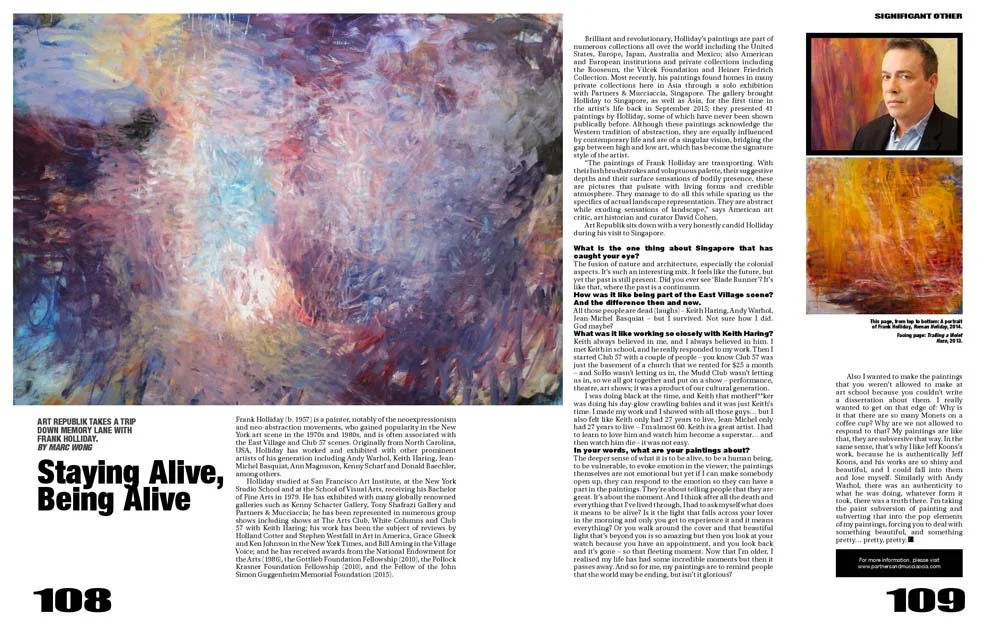 Frank Holliday - Media Coverage - PRESS