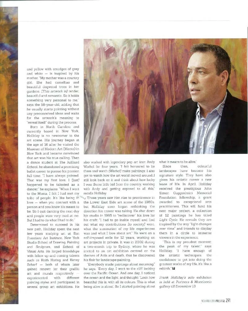 Frank Holliday - Media Coverage - PRESS