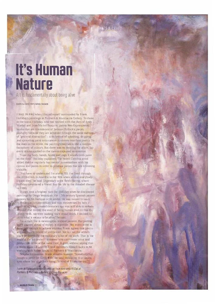 Frank Holliday - Media Coverage - PRESS