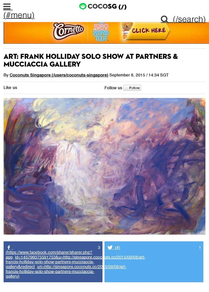 Frank Holliday - Media Coverage - PRESS