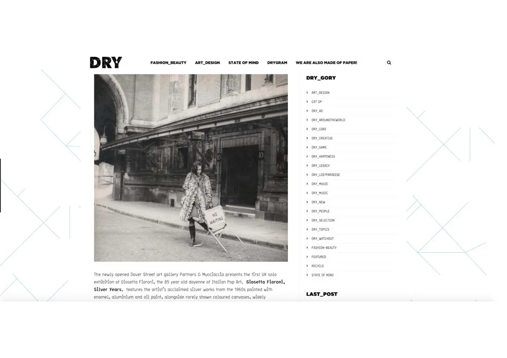 Giosetta Fioroni | Silver Years, PRESS