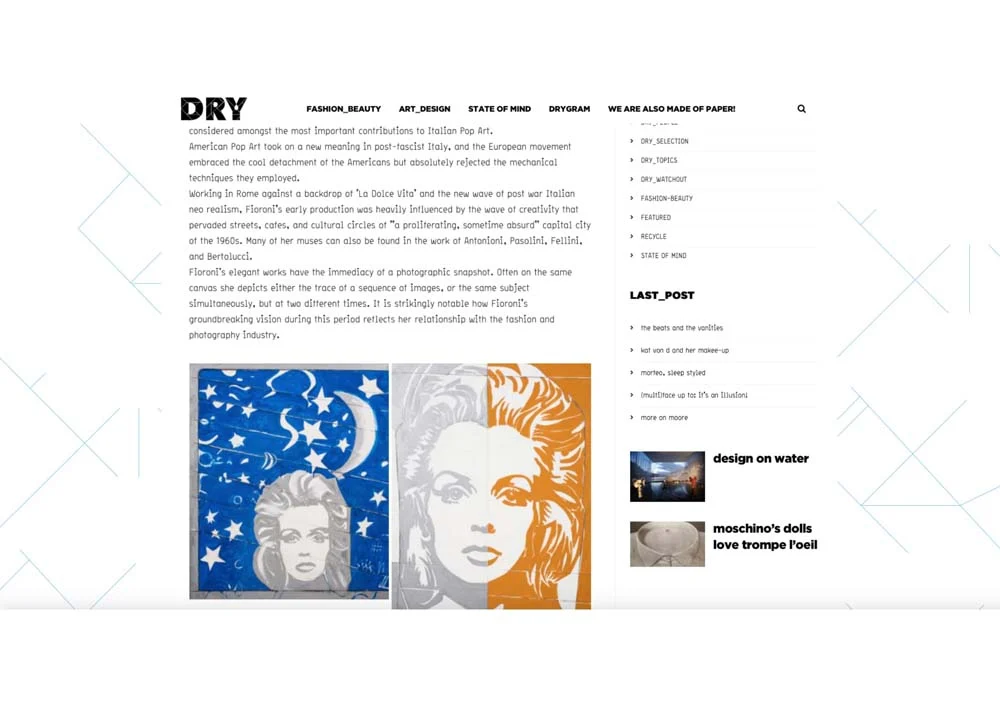 Giosetta Fioroni | Silver Years, PRESS