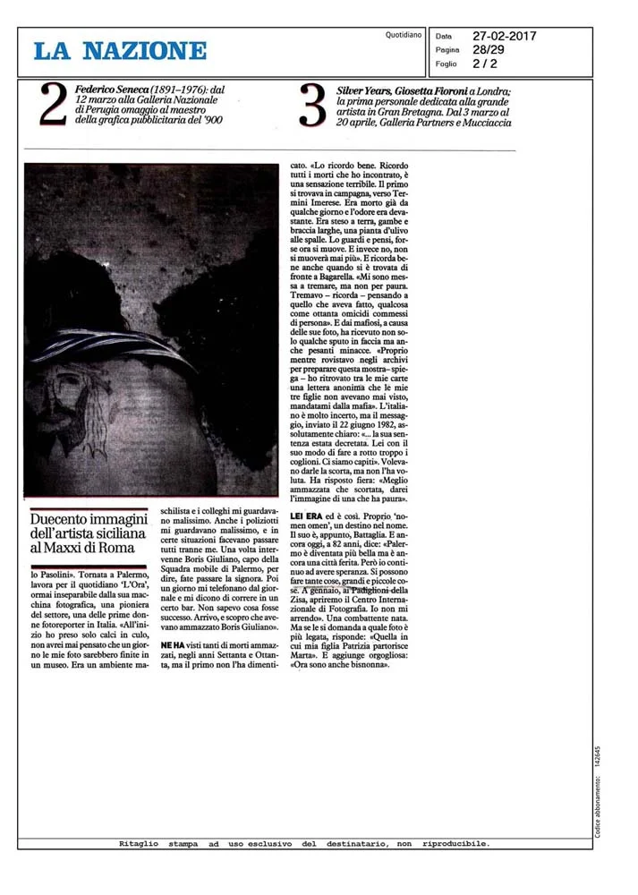 Giosetta Fioroni | Silver Years, PRESS