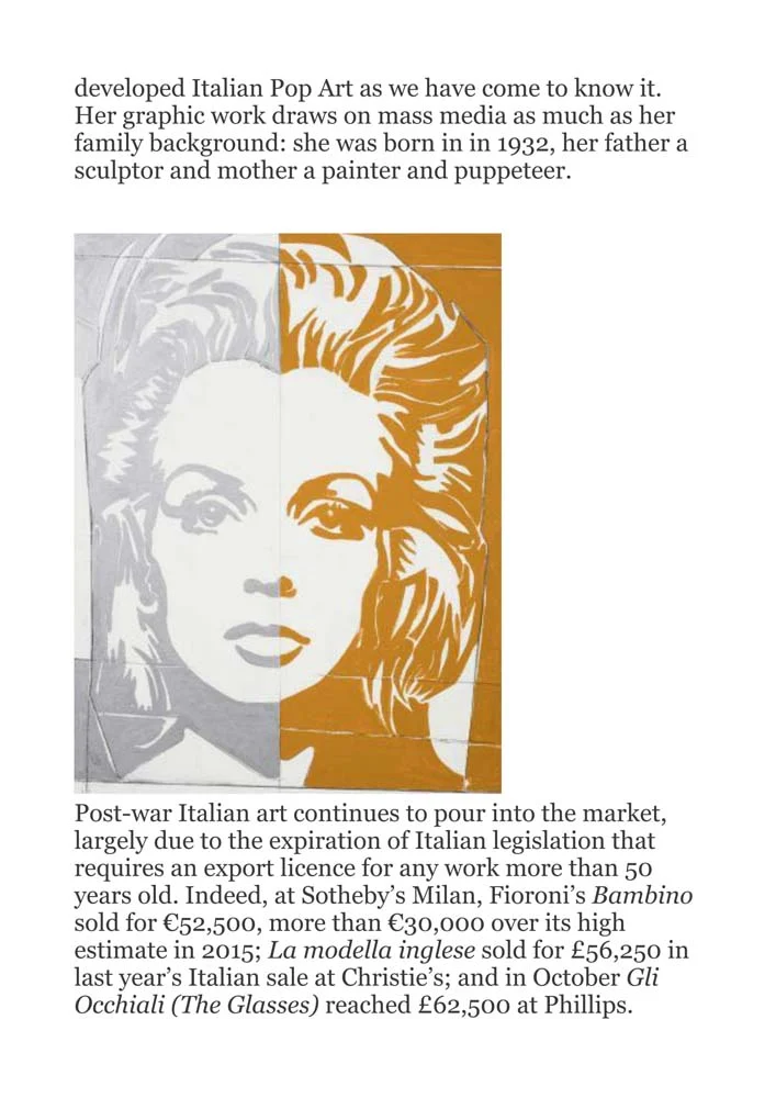 Giosetta Fioroni | Silver Years, PRESS