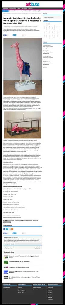 Maurizio Savini | Forbidden world - PRESS