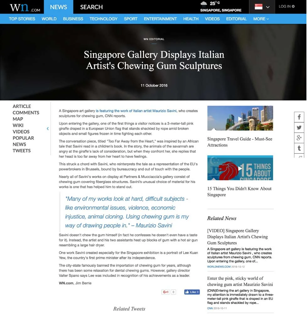 Maurizio Savini | Forbidden world - PRESS