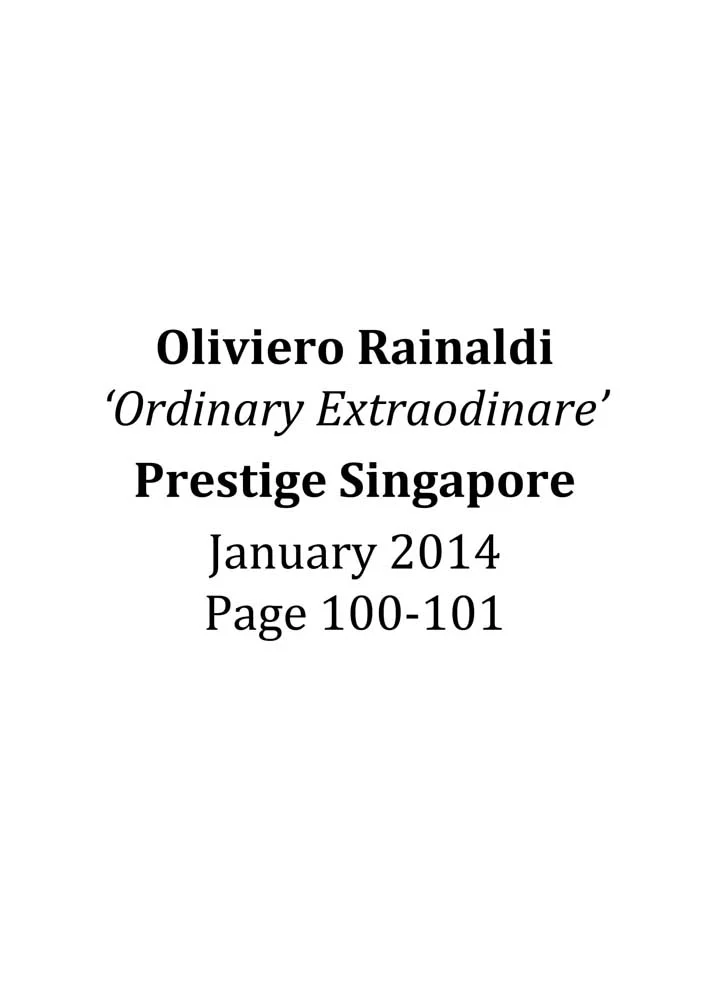 Oliviero Rainaldi | Works 2003 - 2013