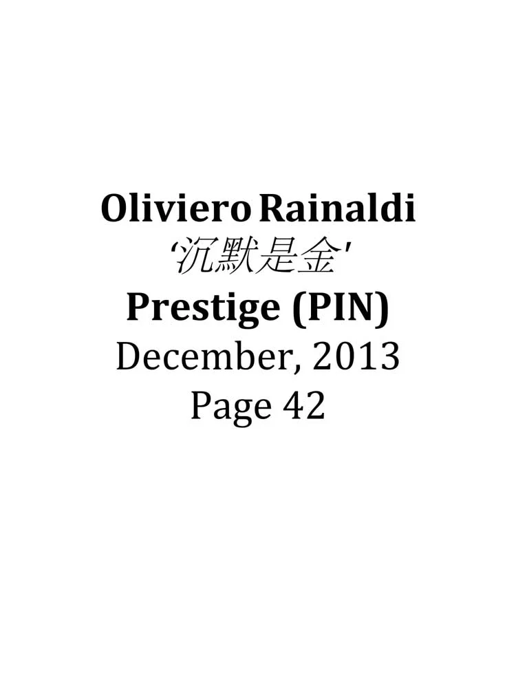 Oliviero Rainaldi | Works 2003 - 2013