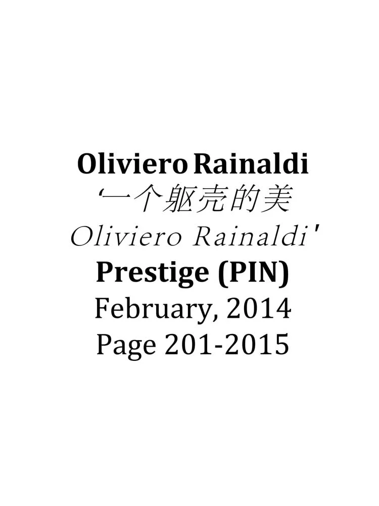 Oliviero Rainaldi | Works 2003 - 2013