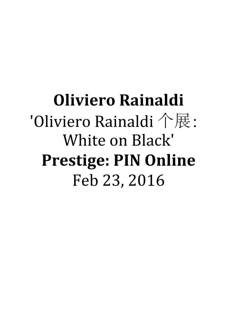 Oliviero Rainaldi | Works 2003 - 2013