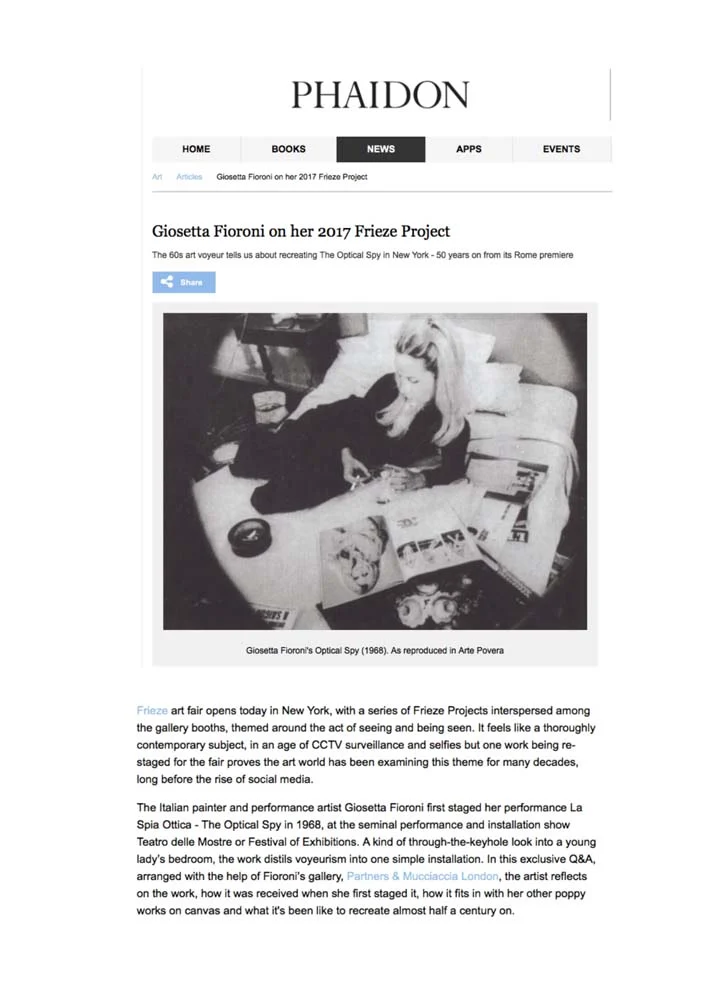 Giosetta Fioroni | Silver Years, PRESS