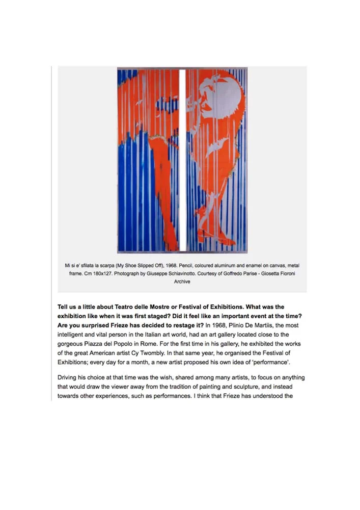 Giosetta Fioroni | Silver Years, PRESS