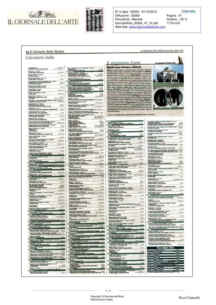 Piero Pizzi Cannella, Galleria Mucciaccia, Roma 2012