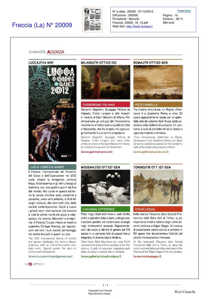 Piero Pizzi Cannella, Galleria Mucciaccia, Roma 2012