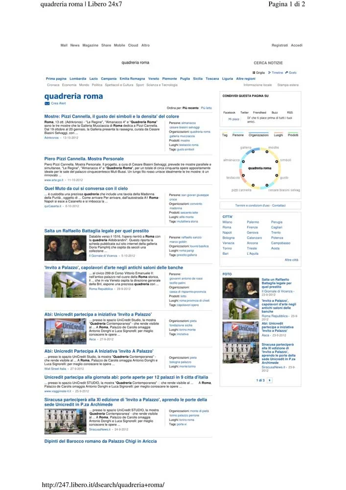 Piero Pizzi Cannella, Galleria Mucciaccia, Roma 2012