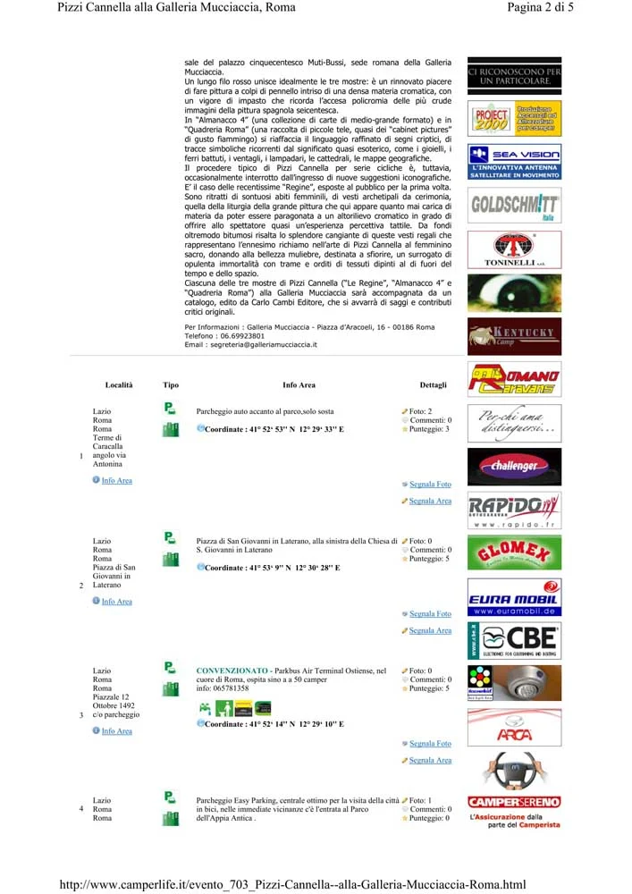 Piero Pizzi Cannella, Galleria Mucciaccia, Roma 2012