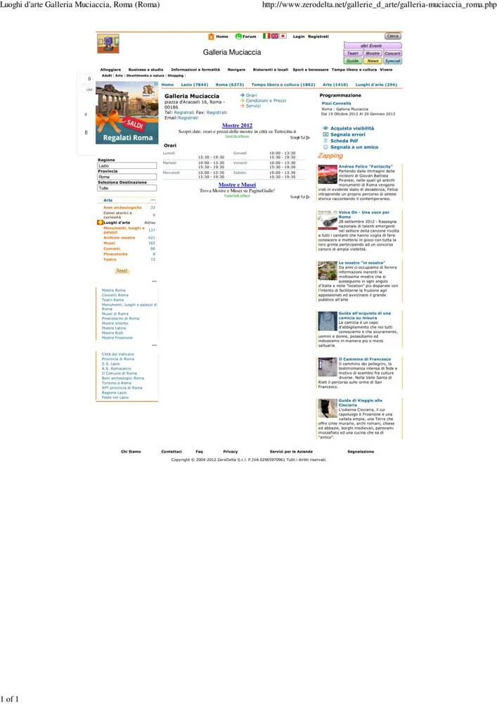 Piero Pizzi Cannella, Galleria Mucciaccia, Roma 2012