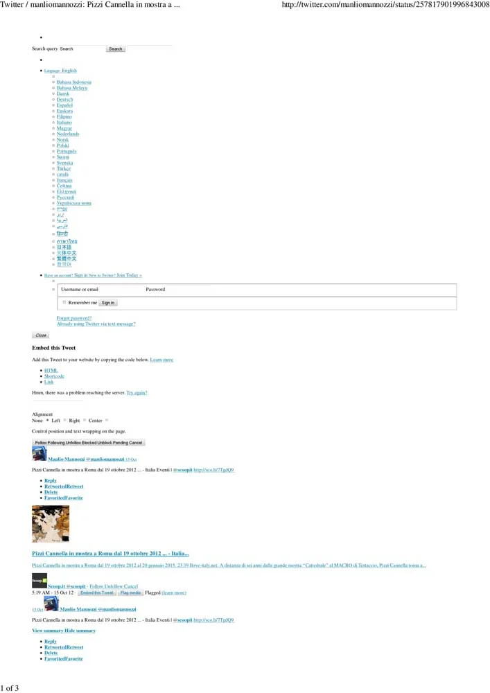 Piero Pizzi Cannella, Galleria Mucciaccia, Roma 2012