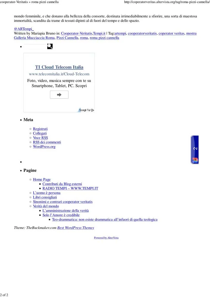 Piero Pizzi Cannella, Galleria Mucciaccia, Roma 2012