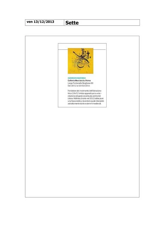 Press - Georges Mathieu | 1952