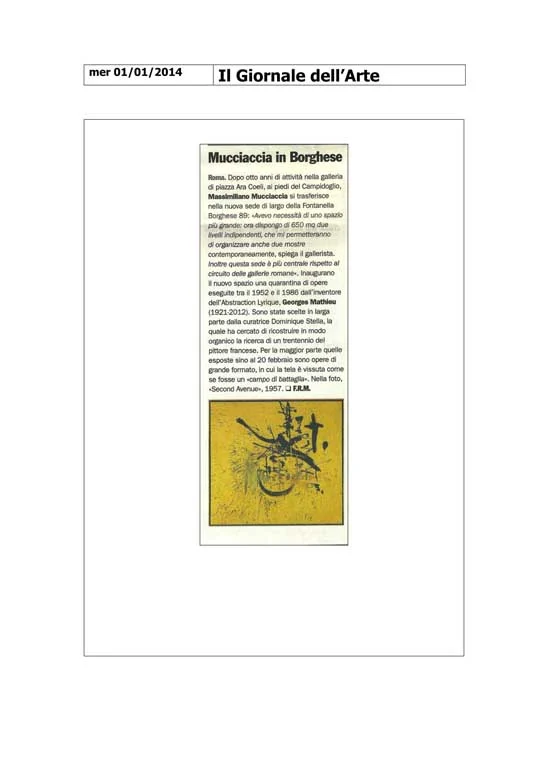 Press - Georges Mathieu | 1952