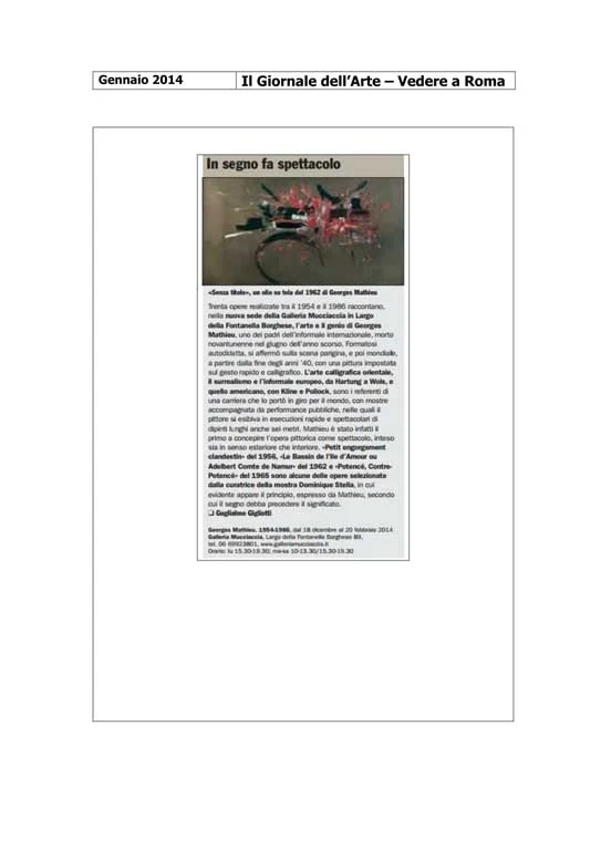 Press - Georges Mathieu | 1952