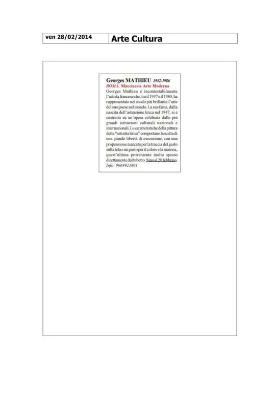 Press - Georges Mathieu | 1952