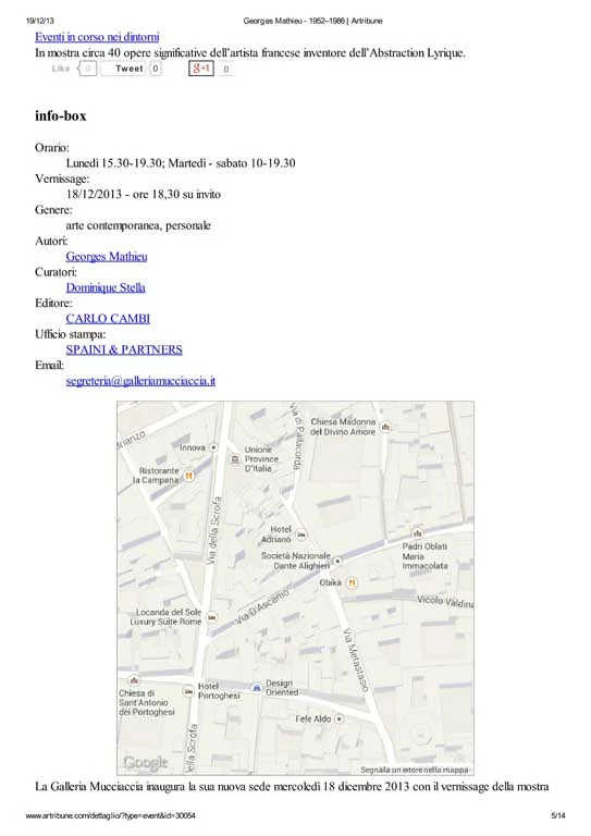 Press - Georges Mathieu | 1952