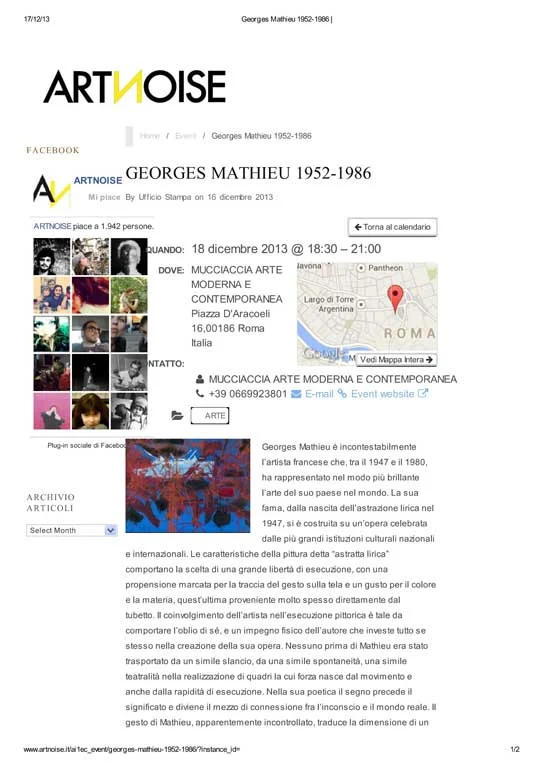 Press - Georges Mathieu | 1952