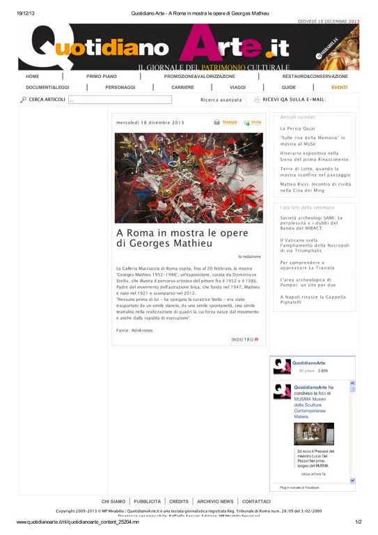 Press - Georges Mathieu | 1952