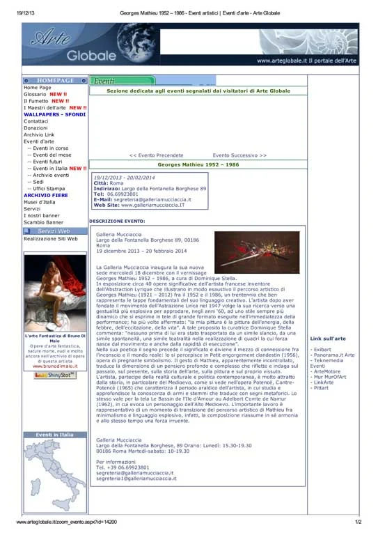 Press - Georges Mathieu | 1952