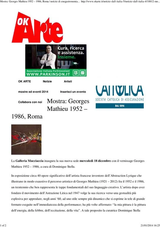 Press - Georges Mathieu | 1952