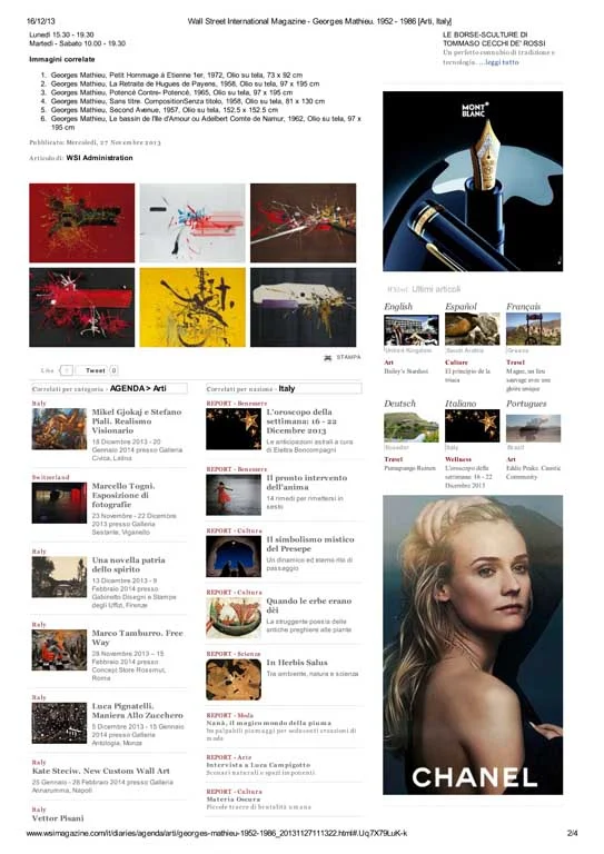 Press - Georges Mathieu | 1952