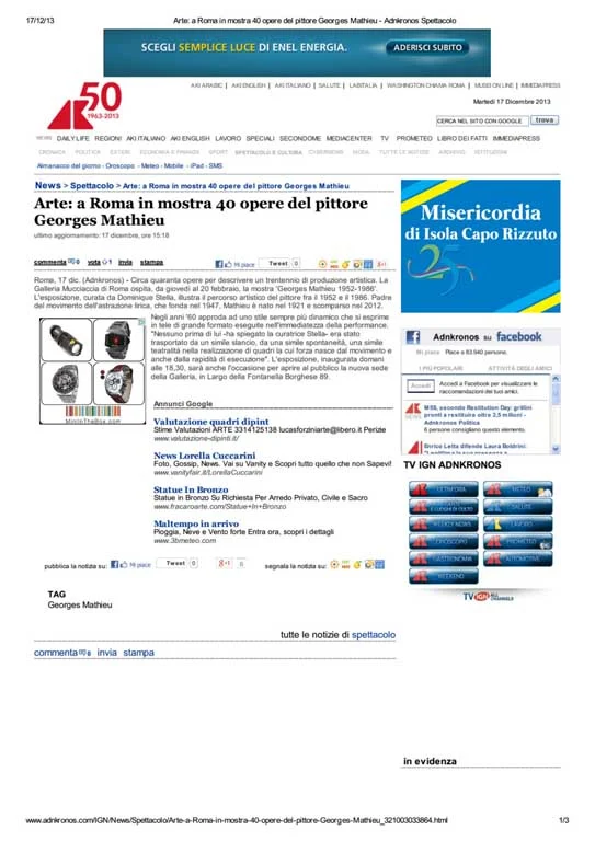 Press - Georges Mathieu | 1952