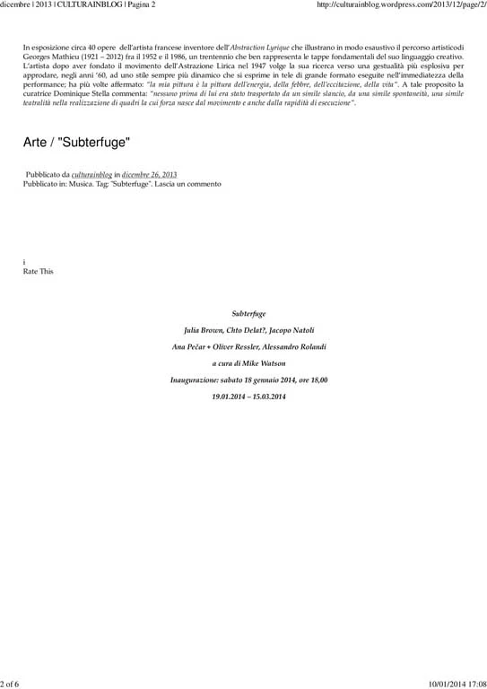 Press - Georges Mathieu | 1952