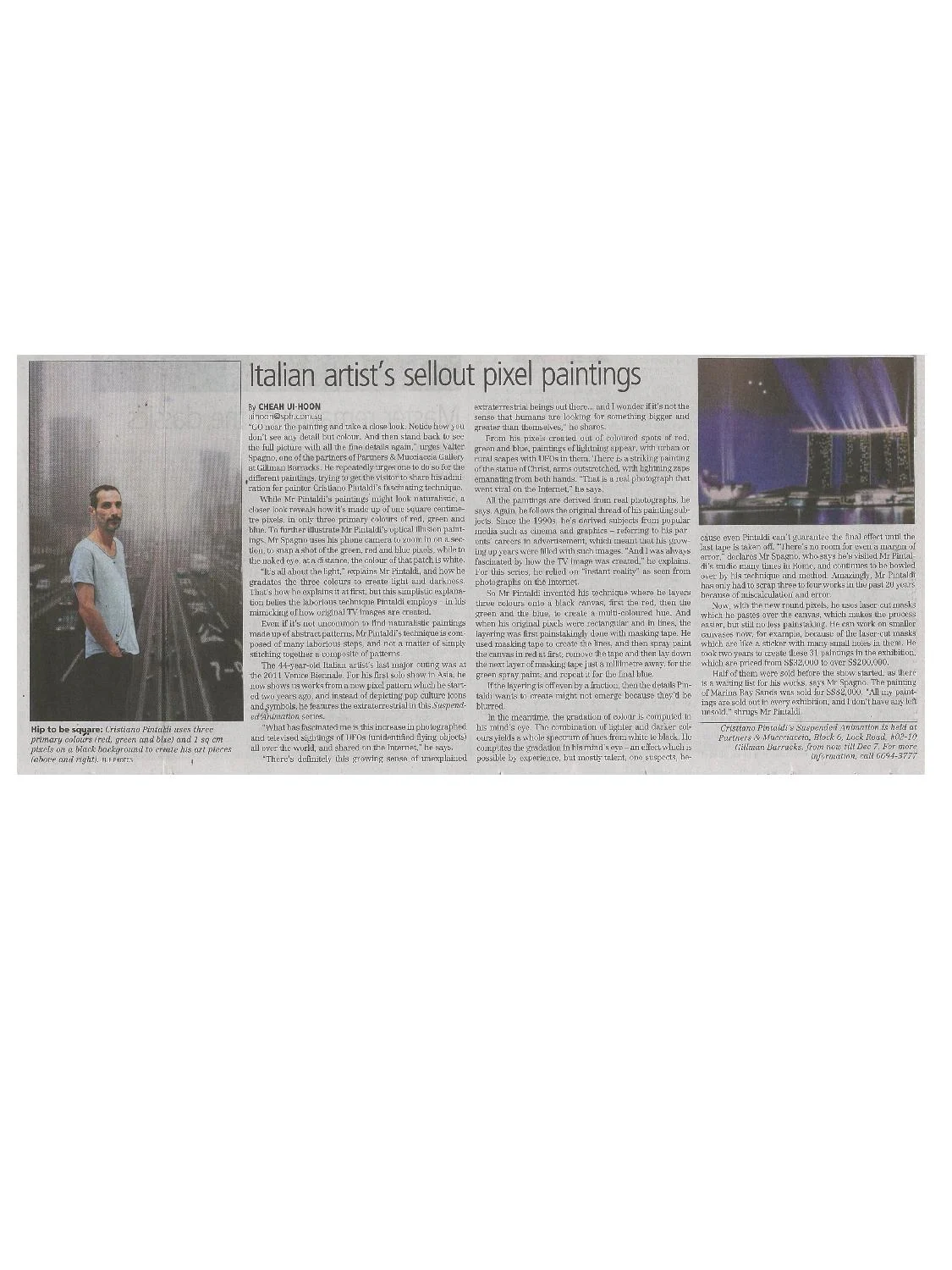 Press - Cristiano Pintaldi | Media Coverage