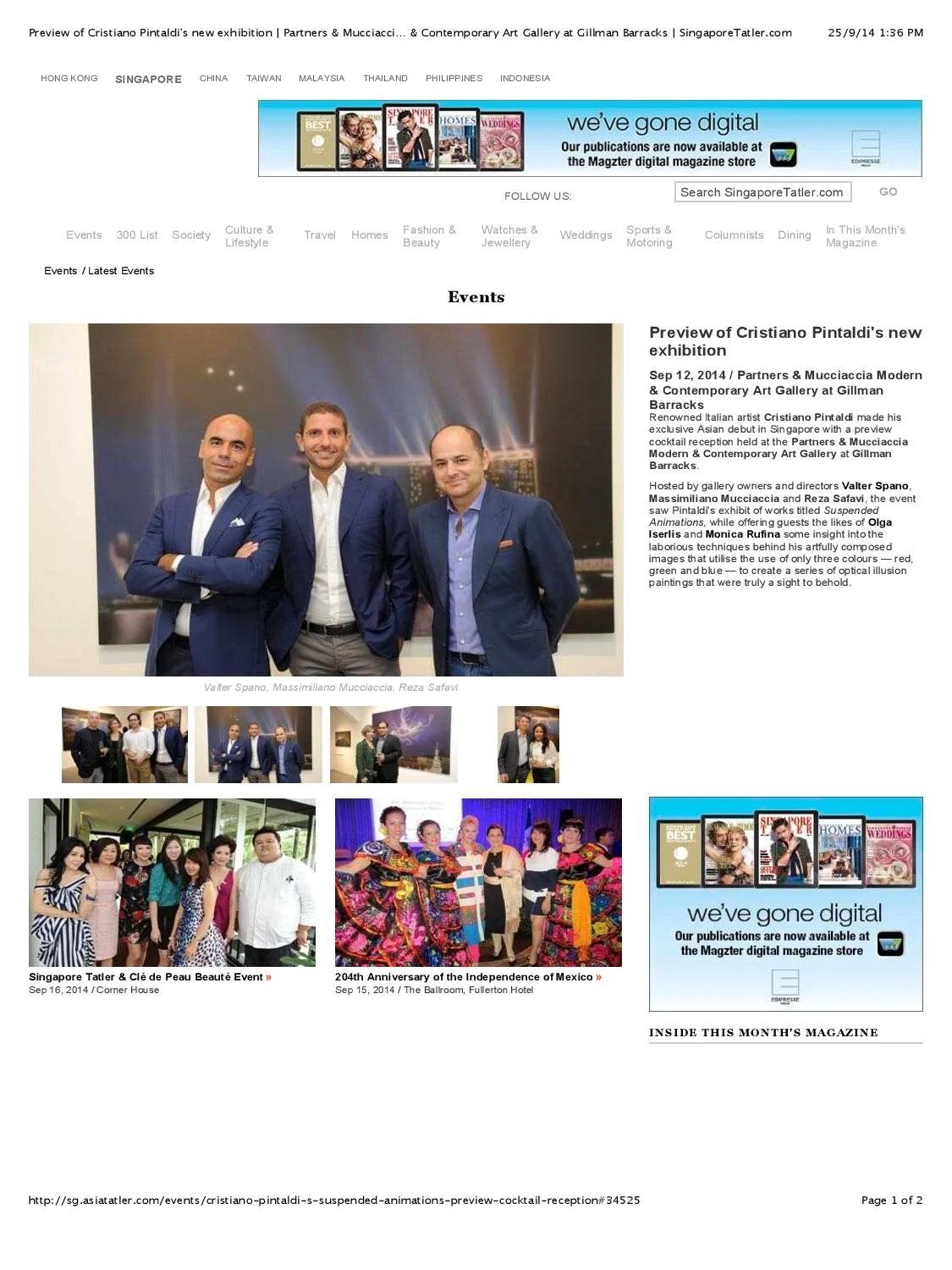 Press - Cristiano Pintaldi | Media Coverage