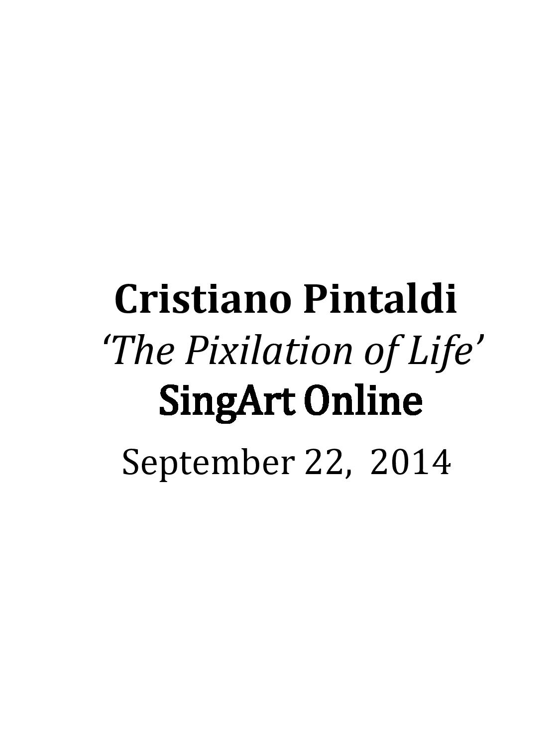 Press - Cristiano Pintaldi | Media Coverage