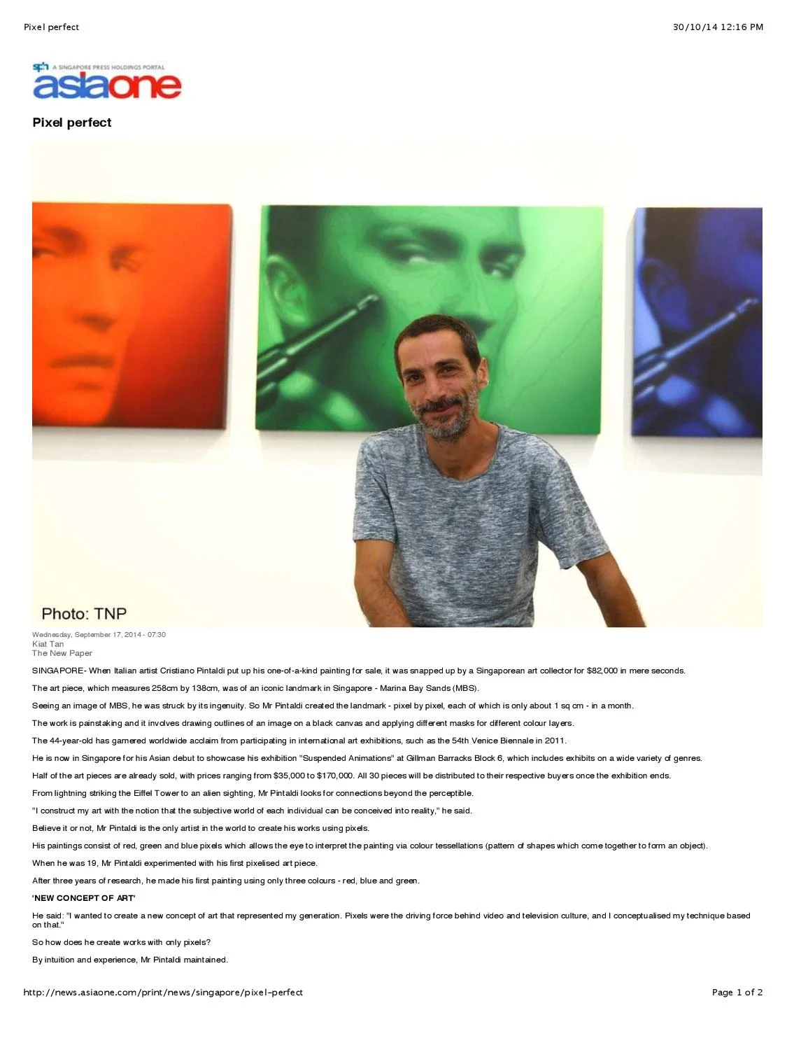 Press - Cristiano Pintaldi | Media Coverage