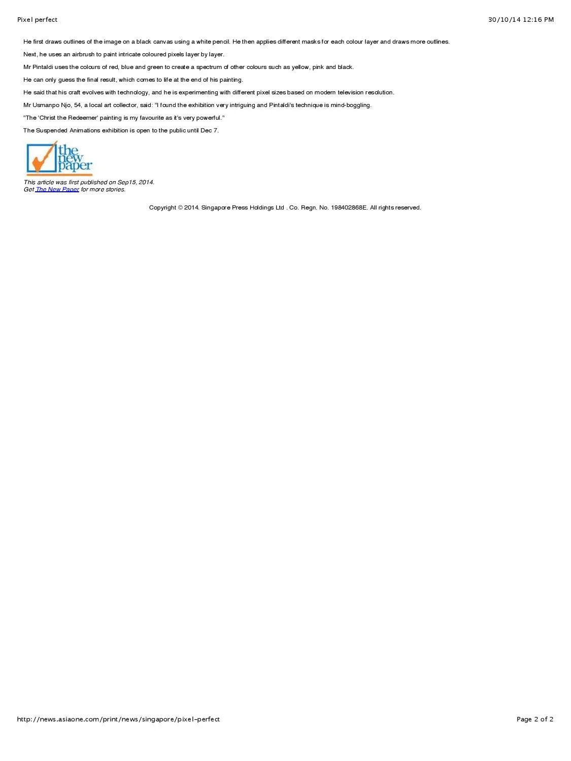 Press - Cristiano Pintaldi | Media Coverage