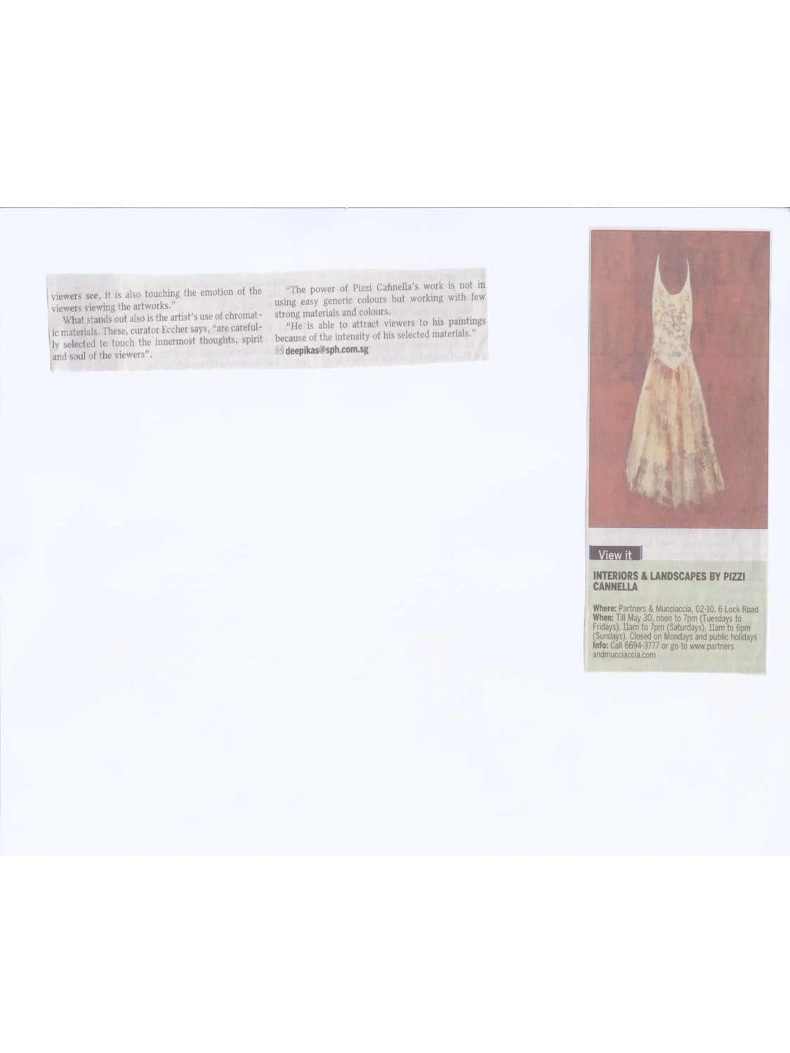 Press - Piero Pizzi Cannella | Media Coverage