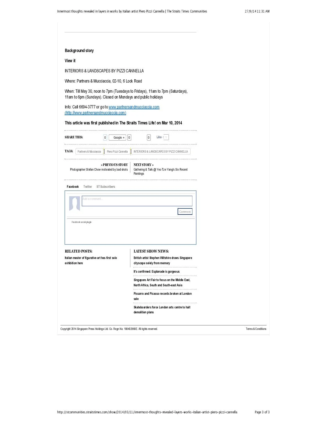 Press - Piero Pizzi Cannella | Media Coverage