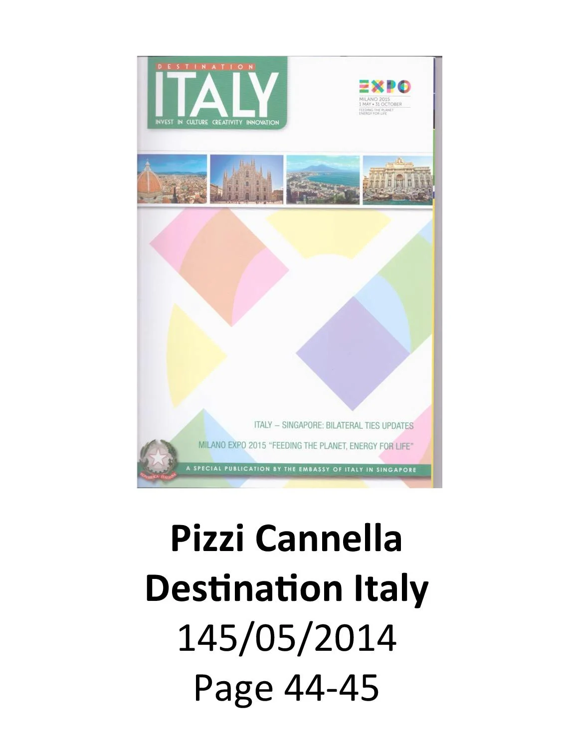 Press - Piero Pizzi Cannella | Media Coverage