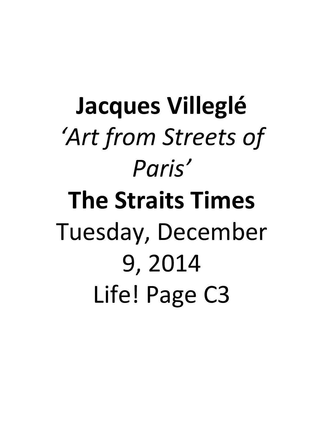 Press - Jacques Villeglé Retrospective | Media Coverage