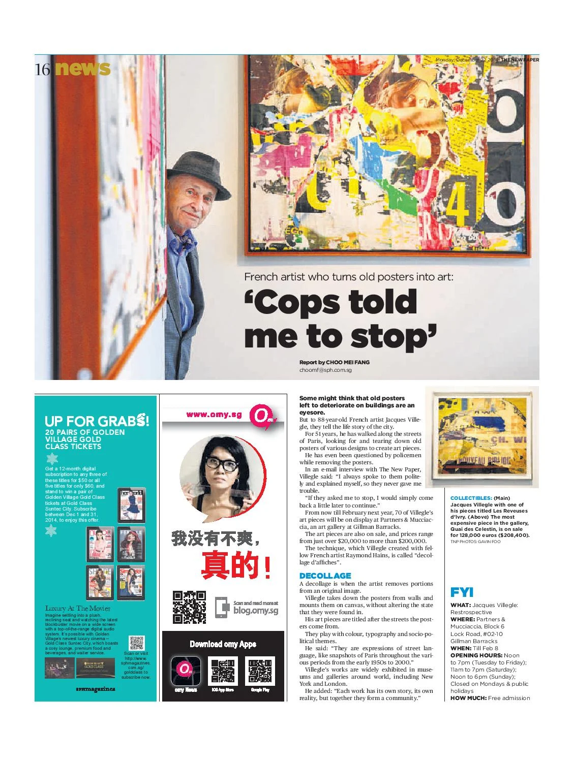 Press - Jacques Villeglé Retrospective | Media Coverage