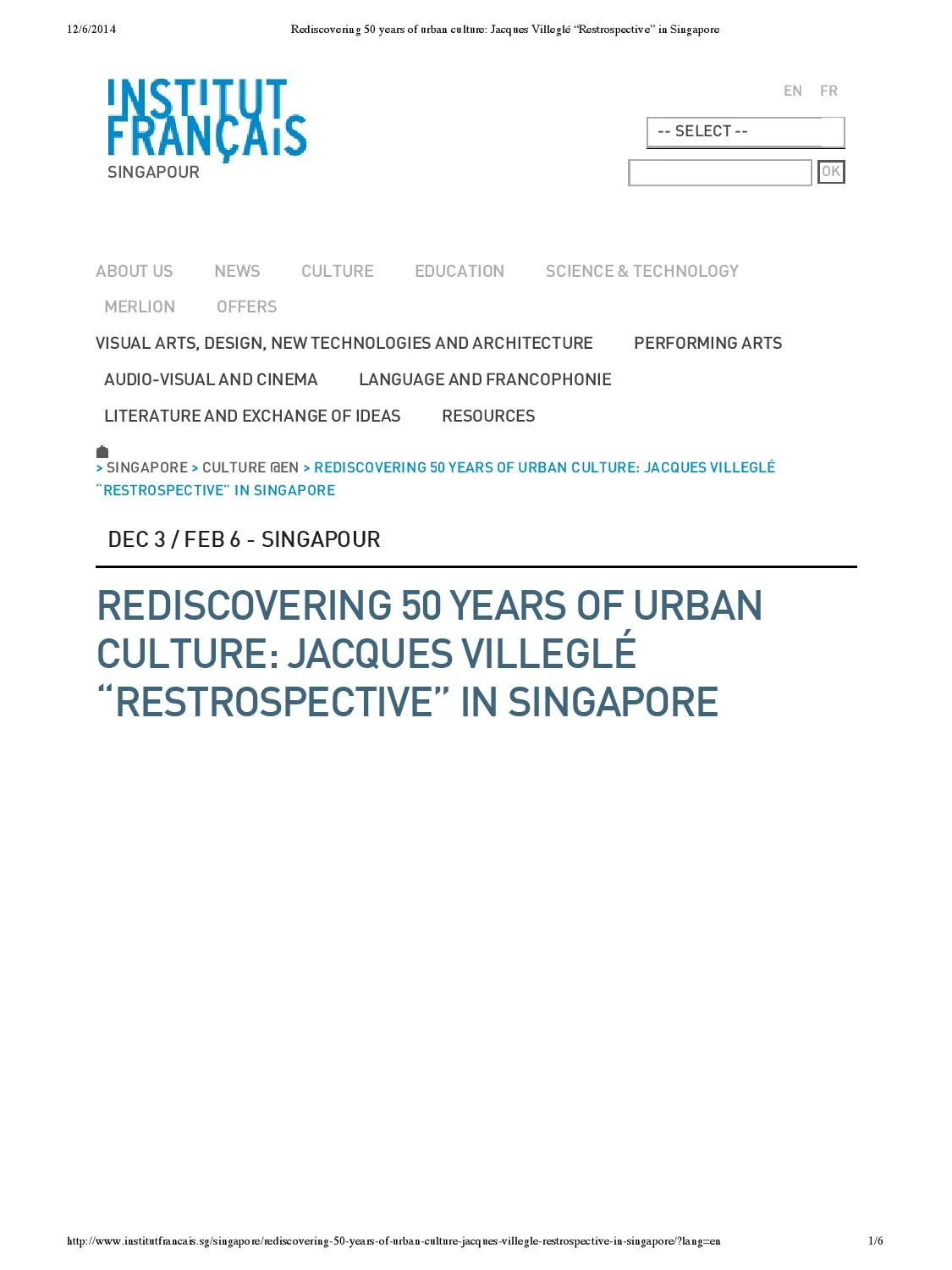 Press - Jacques Villeglé Retrospective | Media Coverage